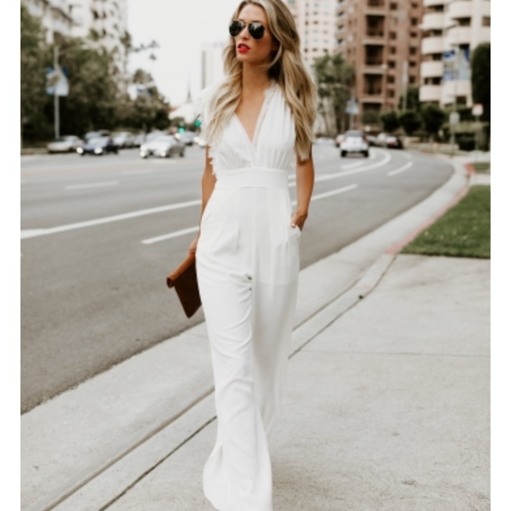 Vici White Jumpsuit